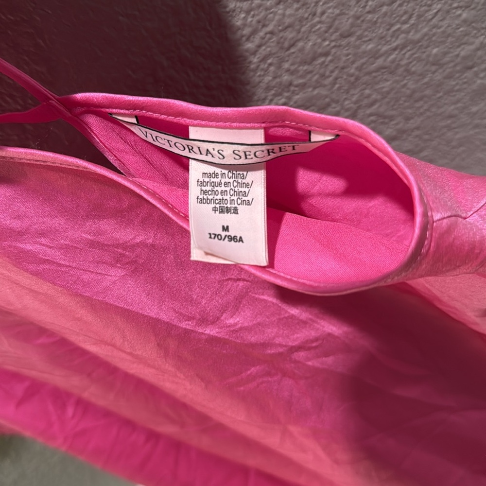 Victoria’s Secret Magenta Pink Satin Slip Dress - Picture 4 of 5